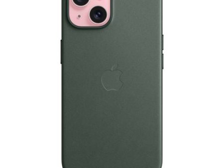 Capa Apple em tecido FineWoven com MagSafe para iPhone 15 - Verde Perene Supply