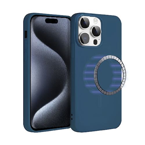 Capa Icoveri com MagSafe para Apple iPhone 15 Pro Max - Azul For Sale