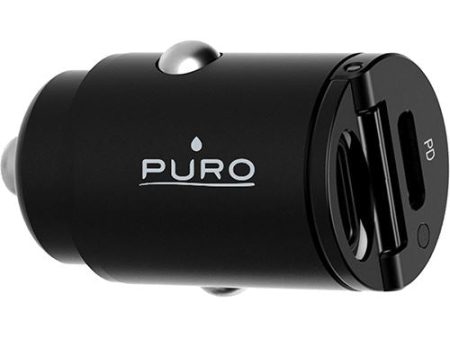 Carregador de Isqueiro Puro Mini Auto Bullet 30W - Preto Online Sale