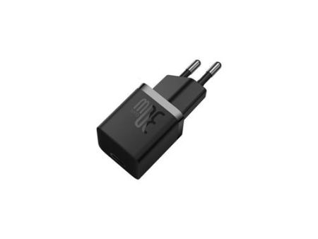 Mini Carregador USB-C Gan5 USB-C Baseus 30W - Preto Fashion