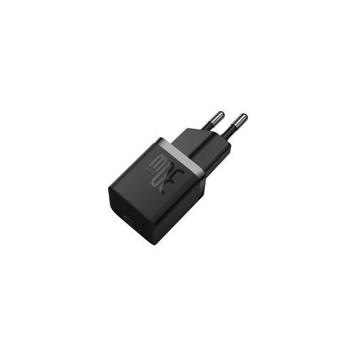 Mini Carregador USB-C Gan5 USB-C Baseus 30W - Preto Fashion