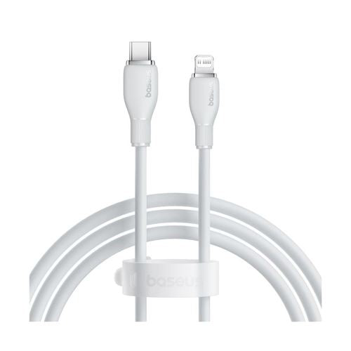 Cabo USB - C para Lightning Baseus Pudding Series 1.2m - Branco Online now