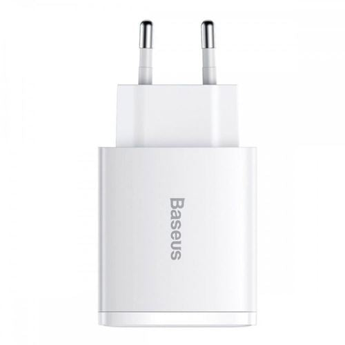 Carregador Baseus USB   USB- C com Carregamento Rápido 30W - Branco For Cheap