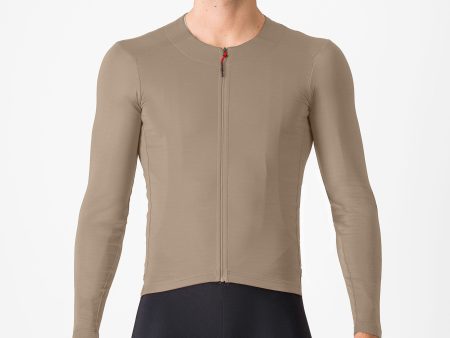 Maglia maniche lunghe Castelli Fly - Beige Discount