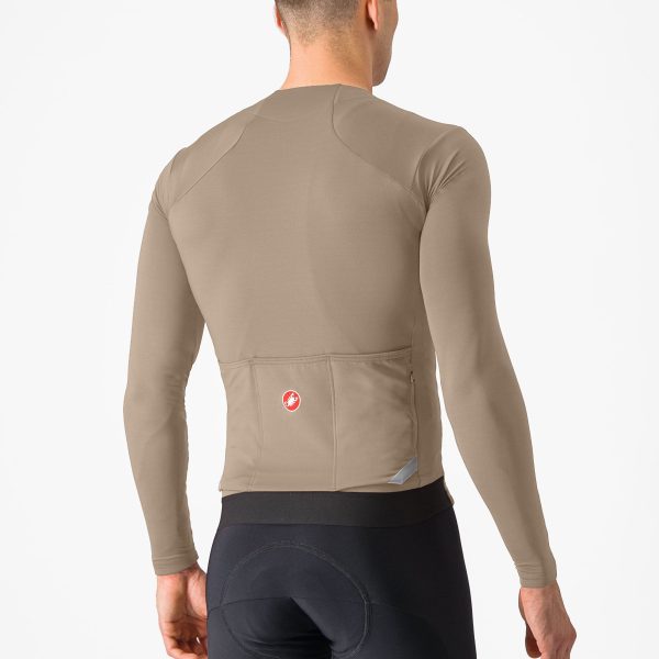 Maglia maniche lunghe Castelli Fly - Beige Discount