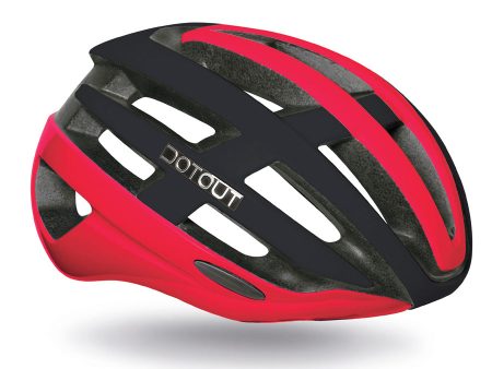 Casco DotOut Targa - Rosso Lucido Nero Opaco Hot on Sale