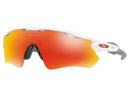 Occhiali Oakley Radar EV Path Team Colors - Polished white Prizm ruby Sale