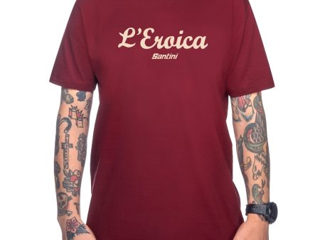 T-Shirt Santini Eroica - Bordeaux Supply