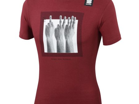 T-Shirt Sagan Fingers - Rosso For Sale