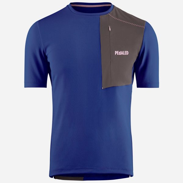 T-Shirt Pedaled Odyssey Merino - Blu Online Sale