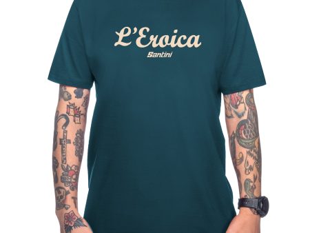 T-Shirt Santini Eroica - Blu For Sale