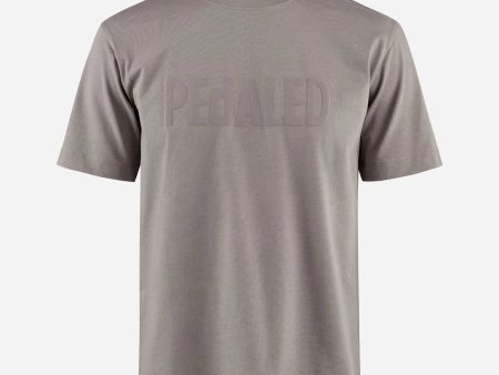 T-Shirt Pedaled Logo - Grigio Online Sale