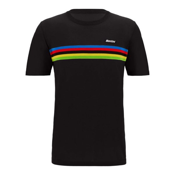 T-Shirt Santini UCI World Champion - Nero Supply