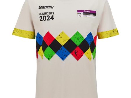 T-Shirt Santini UCI Gravel World Championship Flanders 2024 Discount