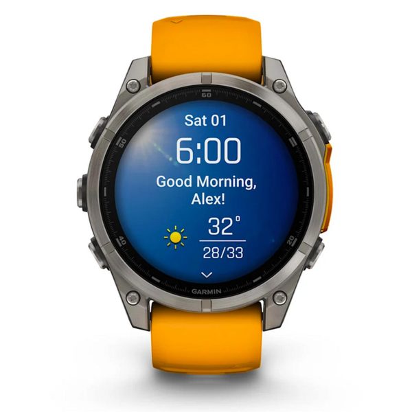 Garmin Fenix 8 47 mm AMOLED - Arancio Sale