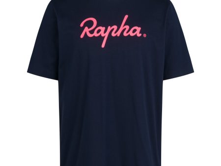 T-Shirt Rapha Large Logo - Blu Online Sale