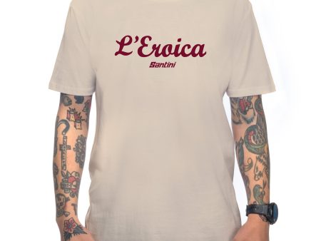 T-Shirt Santini Eroica - Marrone chiaro on Sale